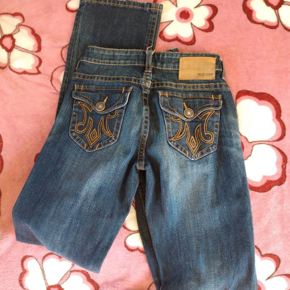 MEK DNM LOS ANGELES SLIM BOOT JEANS